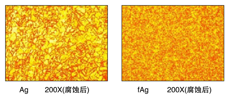 Ag 200X(腐蚀后)    fAg 200X (腐蚀后)