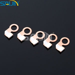 Copper Rivet Contacts supplier_ metal stamping parts copper with silver inlay