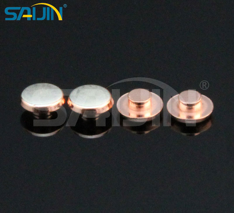 Electrical Silver AgCdO/Cu Bimetal Contact Rivets