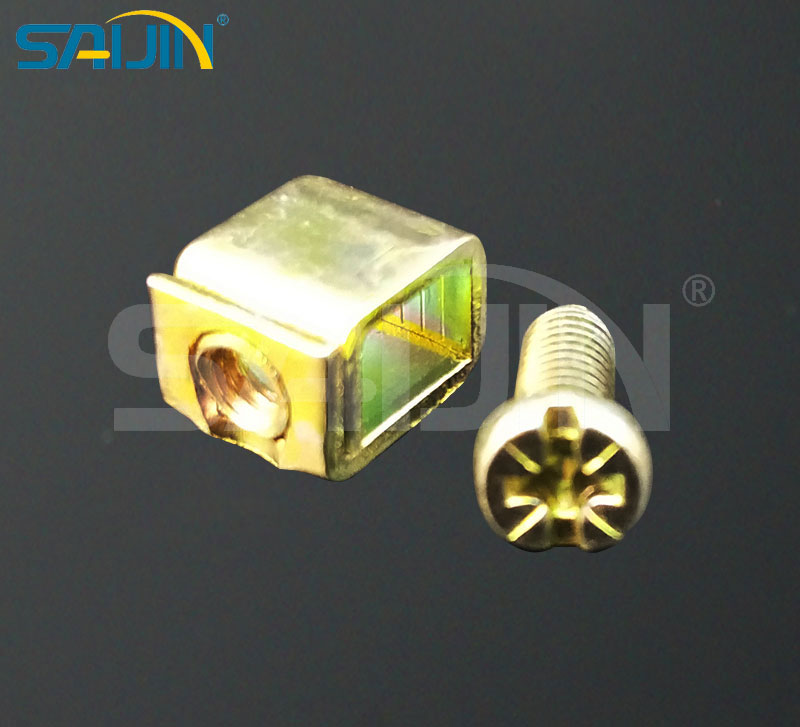 Electrical Terminal Brass Block Riveted