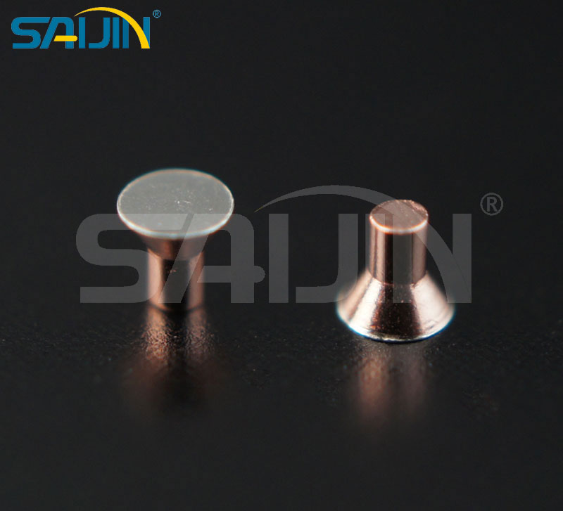 Electrical Silver Contact Rivet For Relay Switch
