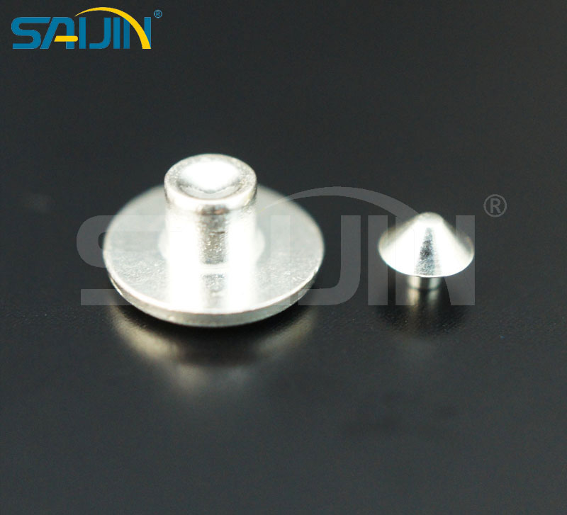 Electrical Concave Solid Silver Rivet Contact