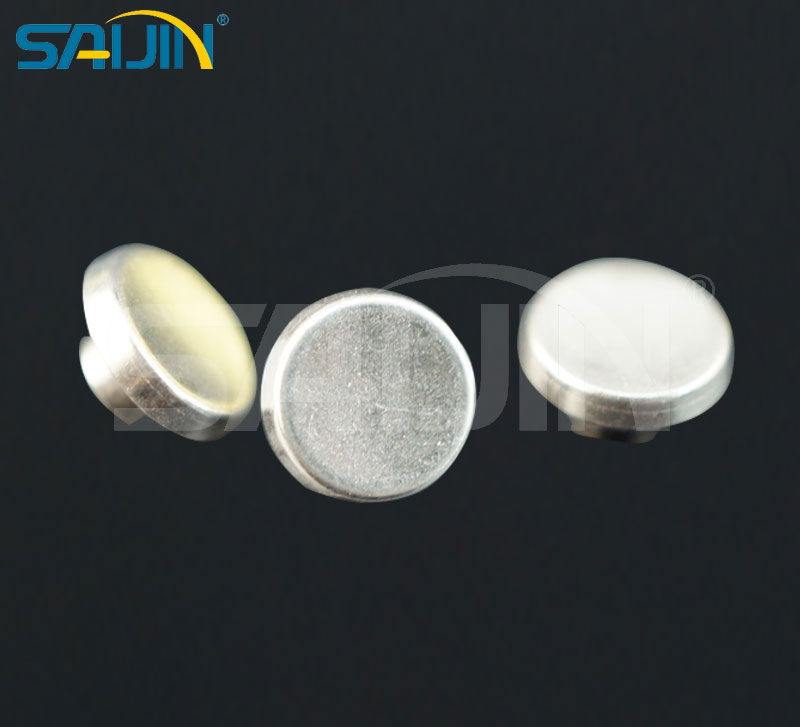 Concave Solid Silver Electrical Contact Rivet AgNi AgSnO2