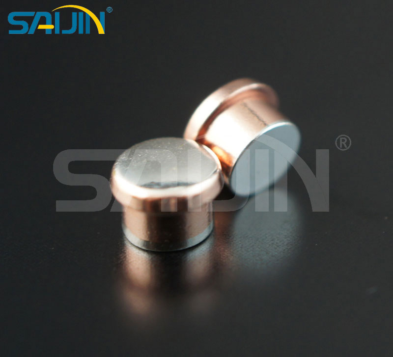 AgSnO2In2O3/Cu/AgSnO2In2O3 Tri-metal Contact Rivets