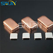 Why do silver‑tin oxide electrical contact points last longer on AC than DC?